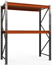 Стеллаж металлический Оптима 3500x1400x785/2 F
